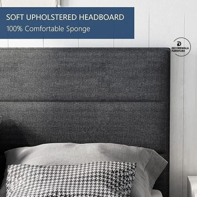 Modern Upholstered King Size Bed | Premium Fabric Bed