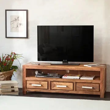 Solid Wood Port Plasma Tv unit