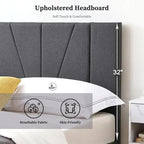Modern Upholstered King Size Bed | Premium Fabric Bed