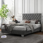 Modern Upholstered King Size Bed | Premium Fabric Bed