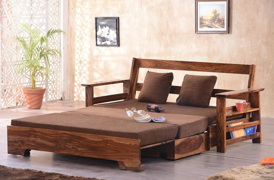 Solid Wood Avon Sofa cum Bed