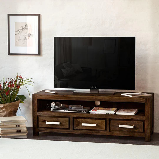 Solid Wood Port Plasma Tv unit