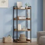 Rack Metal & Wood Book Shelf | Metal Frame Modern Book Shelf Rack