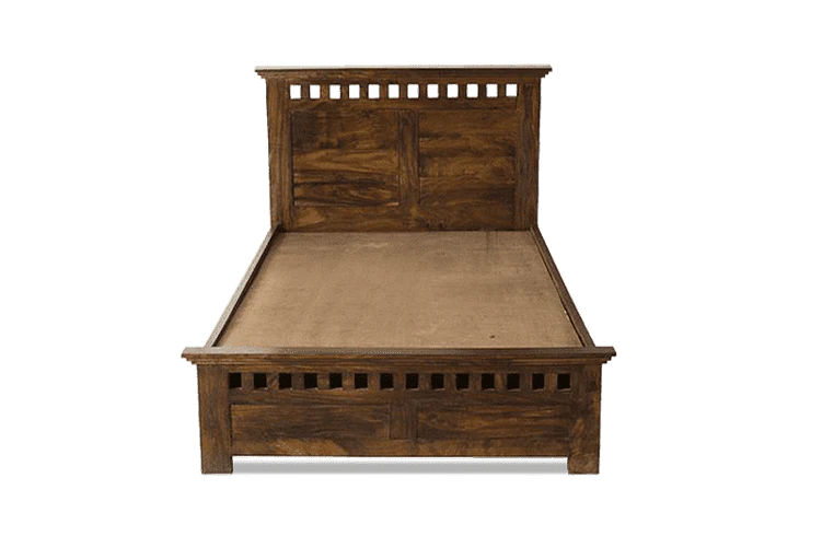 Solid Wood Kuber Single Bed With Storage
