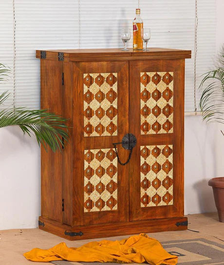 Solid Wood Brass Royale Bar