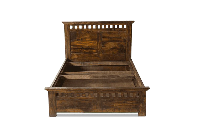 Solid Wood Kuber Single Bed With Storage