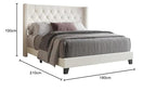 Upholstered King Size Bed for Bedroom | Upholestery Premium Fabric Bed