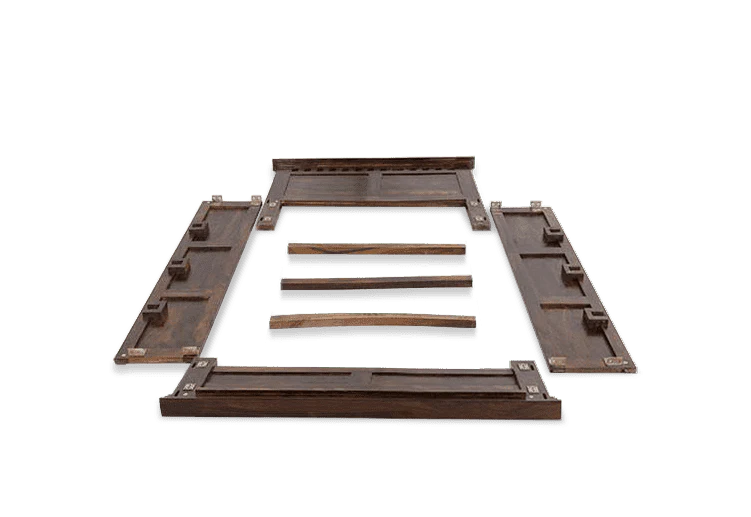 Solid Wood Kuber Single Bed With Storage