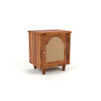 RattanBloom Solid Wood Bedside Table