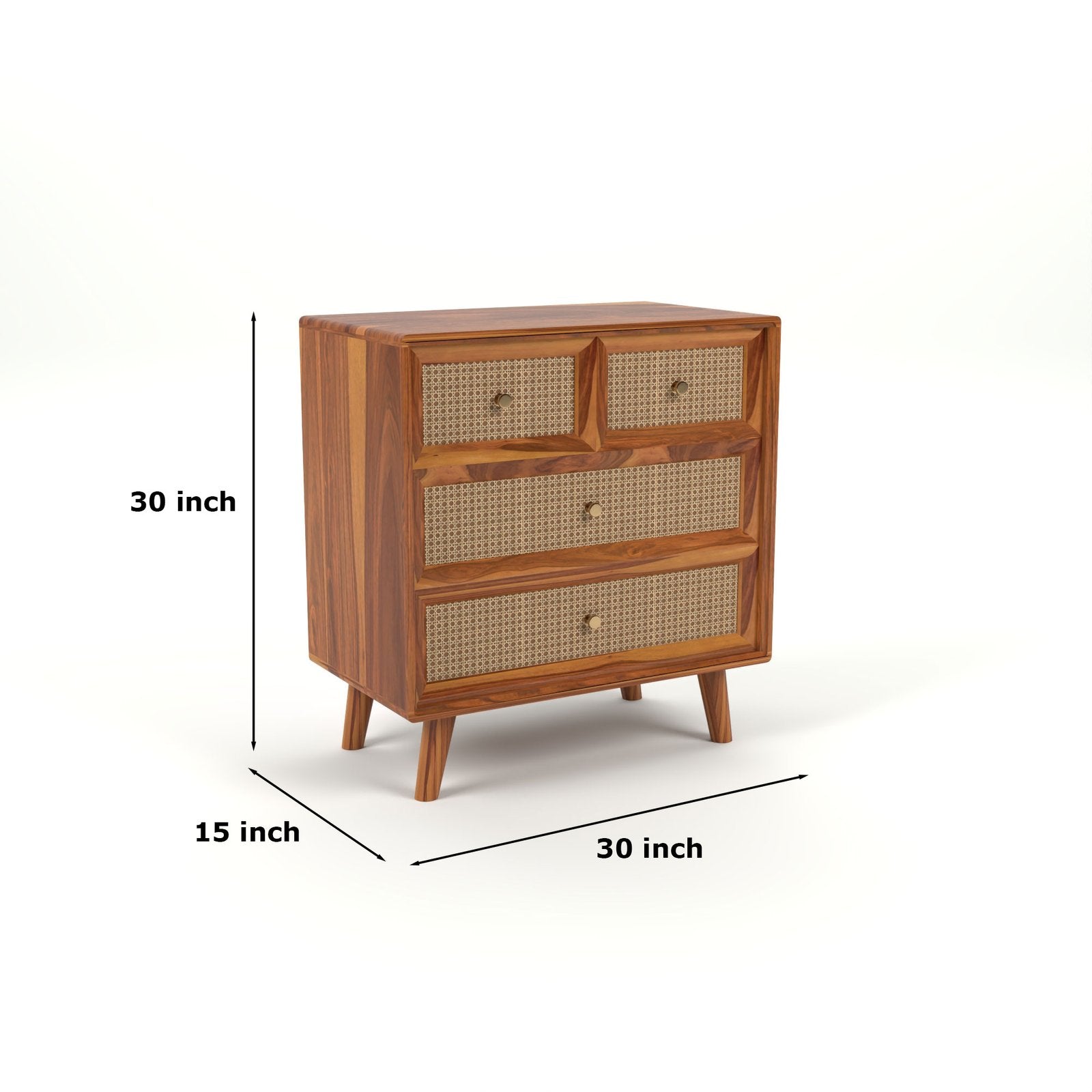Cabinet with 4 Drawer Storage Cabinet