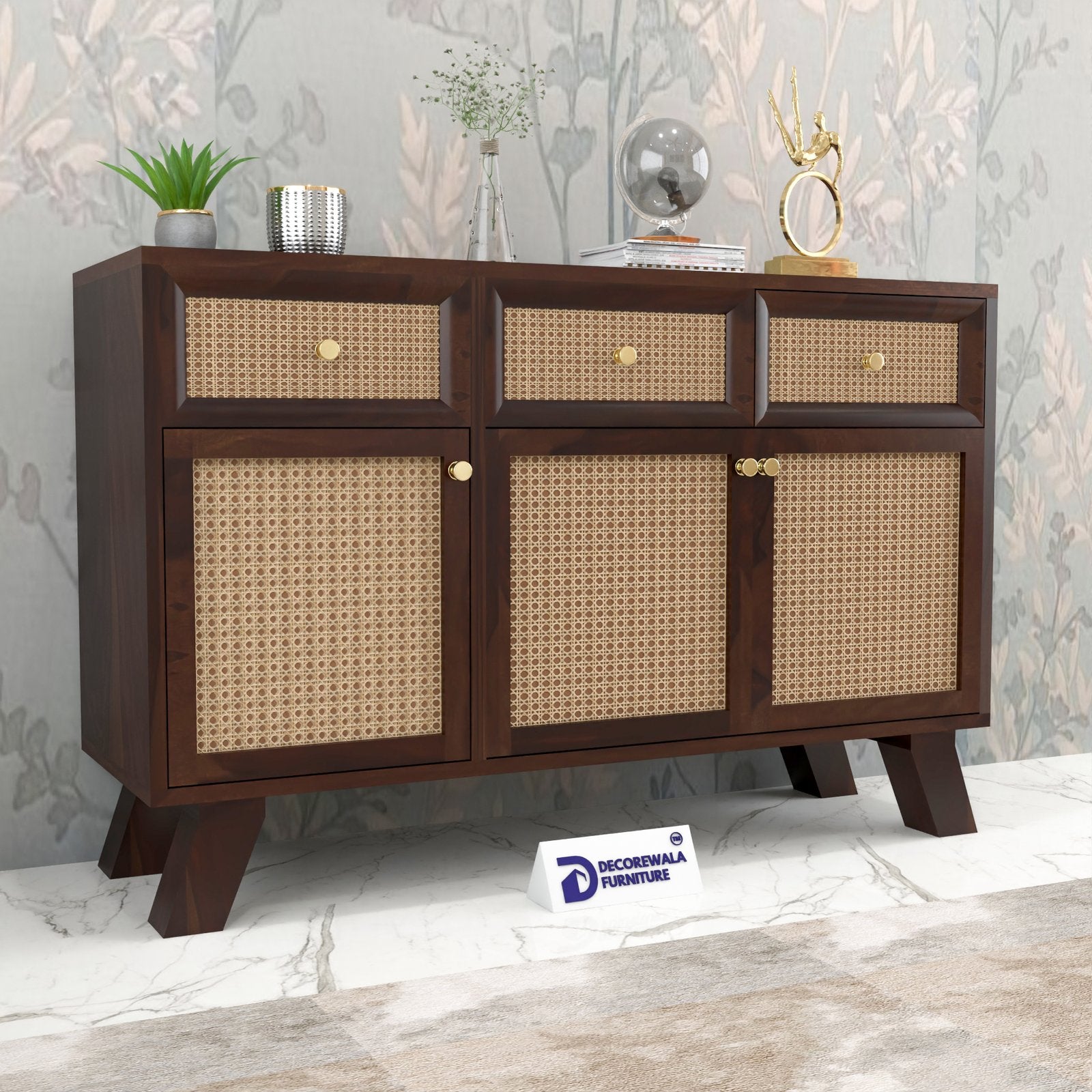 Cabinet with 3 Drawer & 3 Door Storage Cabinet