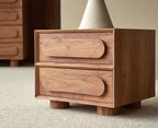 Chicago Solid Wood Two Drawer Bedside Table