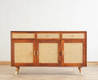 Boston Solid Wood Three Door and Three Drawer Sideboard Cabine