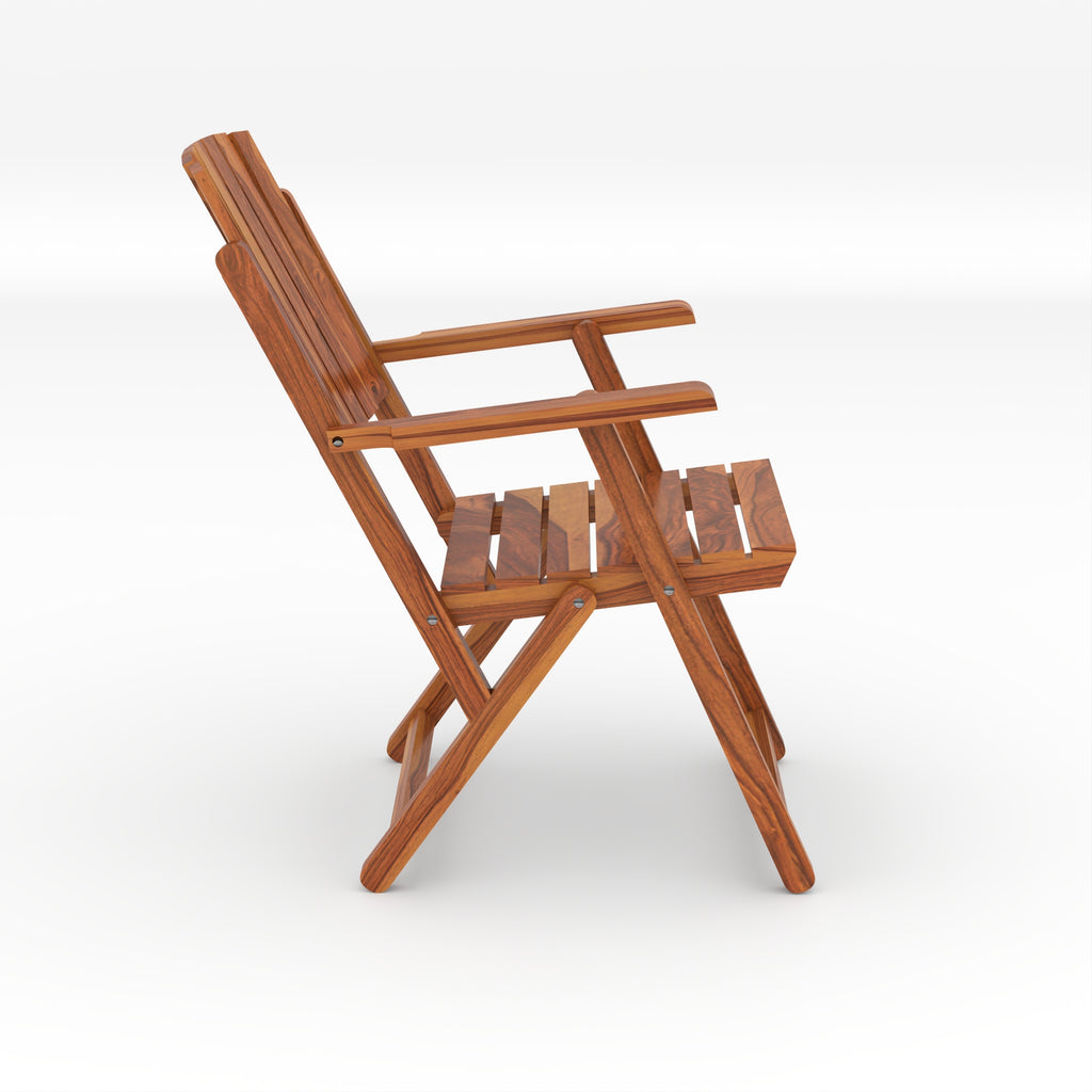 Wooden Lounge Chair with Matching Center Table