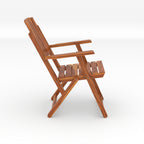 Wooden Lounge Chair with Matching Center Table