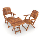 Wooden Lounge Chair with Matching Center Table