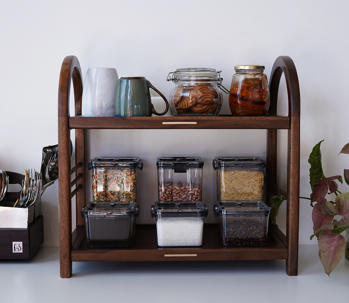 Mivra Solid Wood Kitchen Rack