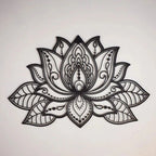 3D Lotus Mandala Metal Wall Art – Handcrafted Zen Decor