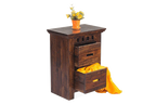 Solid Wood Kuber 2 Drawer Bedside Table