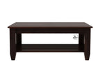 Quartz Sheesham Wood Coffee Table with Open Storage