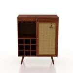 Syrus Solid Sheesham Wood Bar Unit