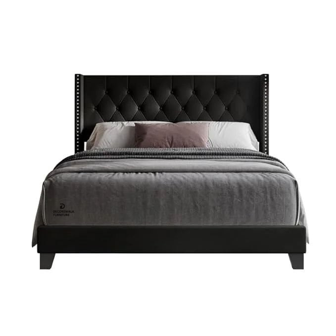 Modern Upholstered King Size Bed | Premium Fabric Bed