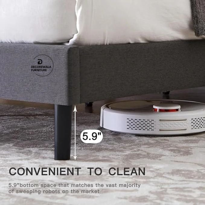Modern Upholstered King Size Bed | Premium Fabric Bed