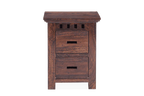 Solid Wood Kuber 2 Drawer Bedside Table