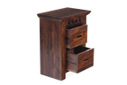 Solid Wood Kuber 2 Drawer Bedside Table