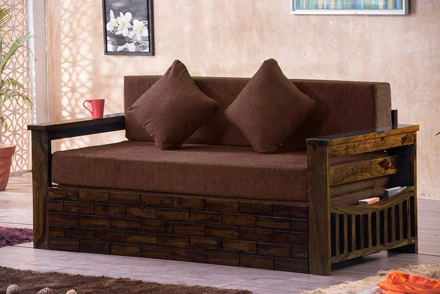 Solid Wood Crew Sofa cum Bed