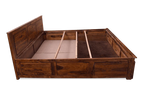 Solid Wood Essential Bed with Front Open Dual Storage