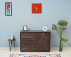 Panama Sheesham Wood 3 Drawer 1 Door Sideboard