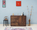 Panama Sheesham Wood 3 Drawer 1 Door Sideboard