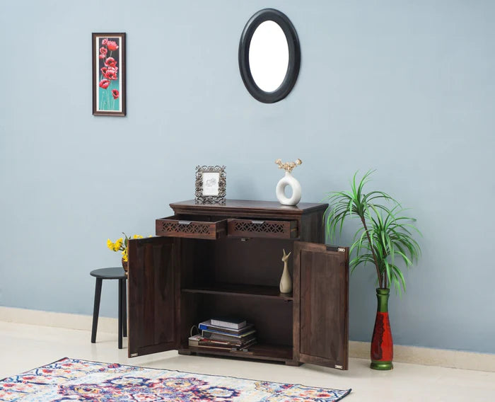 Godavari Sheesham Wood Sideboard with 2 Drawers & Doors