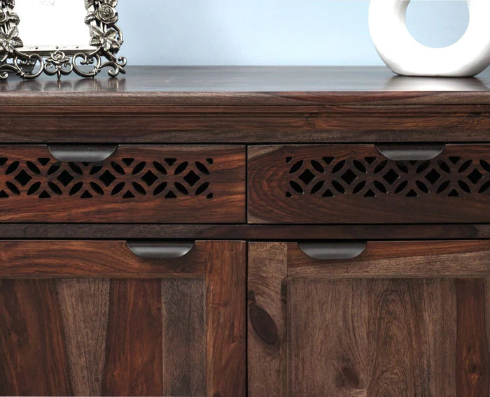 Godavari Sheesham Wood Sideboard with 2 Drawers & Doors