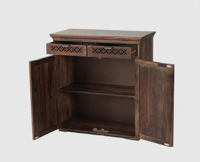 Godavari Sheesham Wood Sideboard with 2 Drawers & Doors