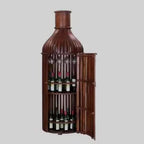 Bottle Shpe Bar Cabinet Solid Wood Bar Cabinet
