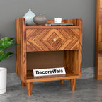 Bedside Solid Wood 2 Drawer Bedside Table