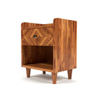 Bedside Solid Wood 2 Drawer Bedside Table