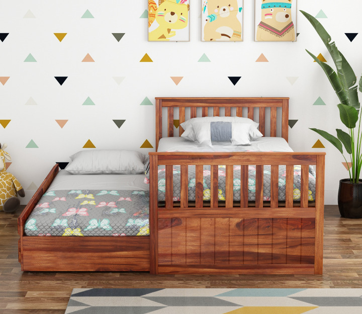 Millo Kids Trundle Bed With Storage