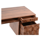 Barkwood Study Table with Storage