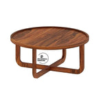 Round Solid Sheesham Wood Coffee Table
