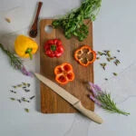 Naturaft Natural Mango Wood Handcrafted Non Slip Chopping Board