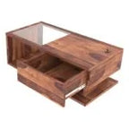 Arena Solid Wood Coffee Table 1 Drawer