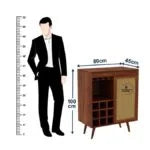 Syrus Solid Sheesham Wood Bar Unit