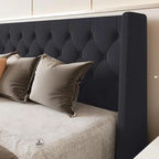 Modern Upholstered King Size Bed | Premium Fabric Bed