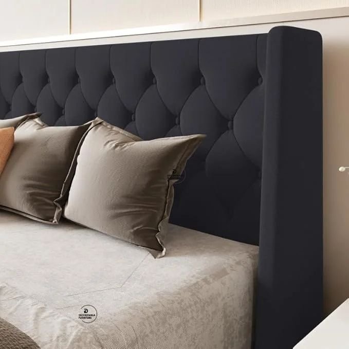 Modern Upholstered King Size Bed | Premium Fabric Bed