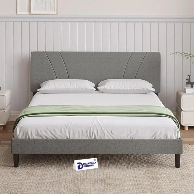 Modern Upholstered King Size Bed | Premium Fabric Bed