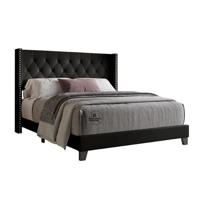 Modern Upholstered King Size Bed | Premium Fabric Bed