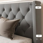 Modern Upholstered King Size Bed | Premium Fabric Bed